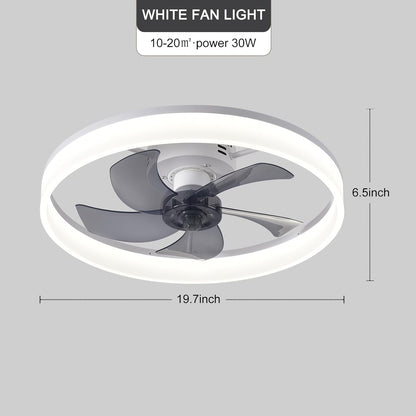 Witte LED plafondventilator - snelheids- en lichtdimmer - afstandsbediening